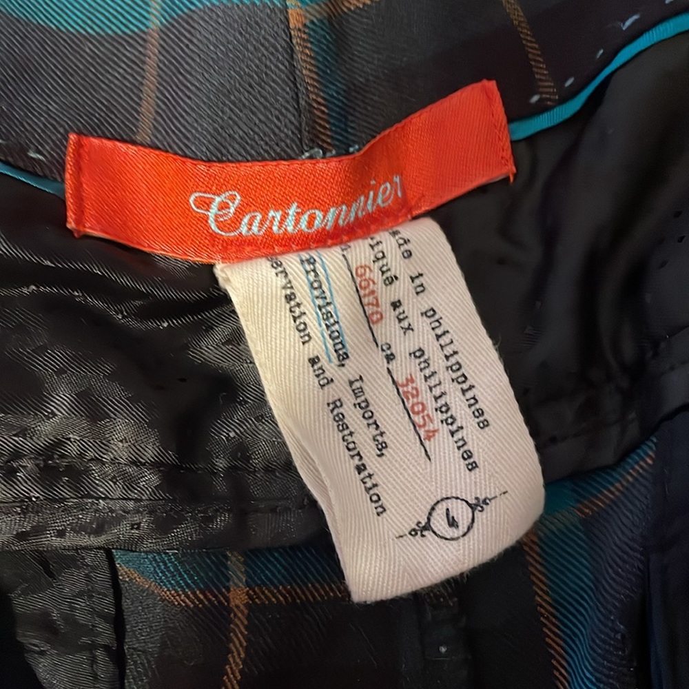 Anthropologie | Cartonnier green plaid trousers - Picture 4 of 4